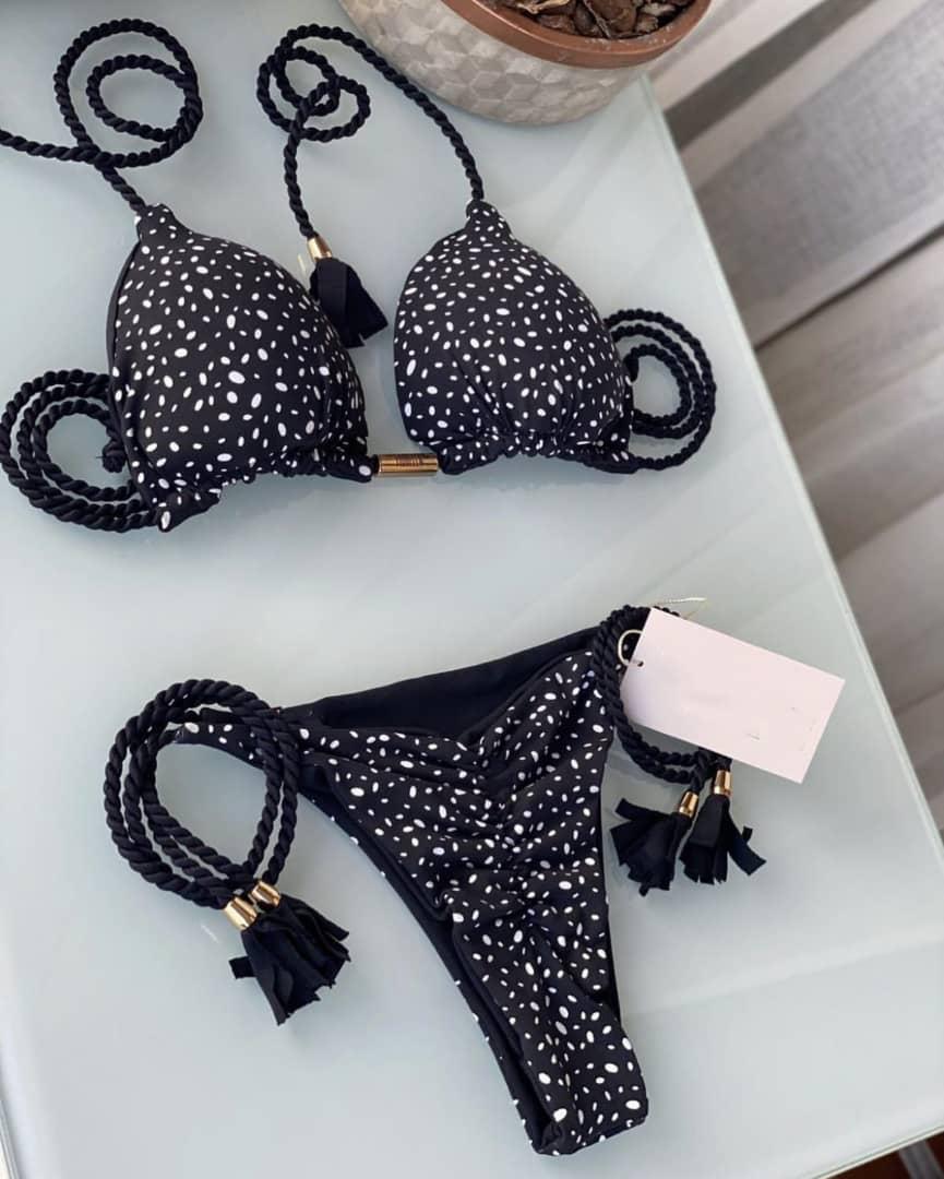 Traje de baño de dos piezas estampados