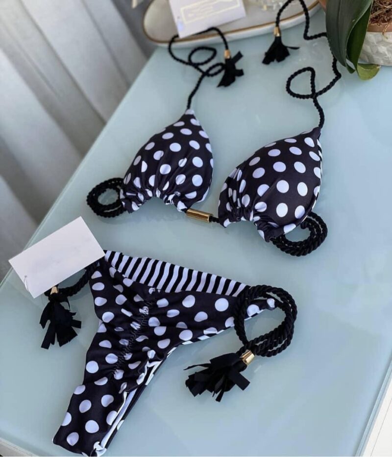Traje de baño de dos piezas estampados